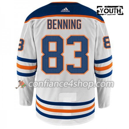 Adidas Maillot de Hockey Edmonton Oilers MATT BENNING 83 Blanc Authentic - Enfant